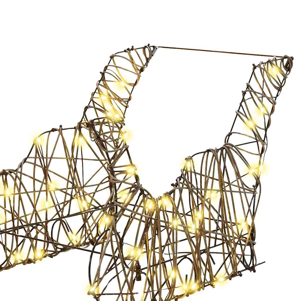 Rendier Trek Slede Warmwit 52.5 X 28 X 32.5 Cm