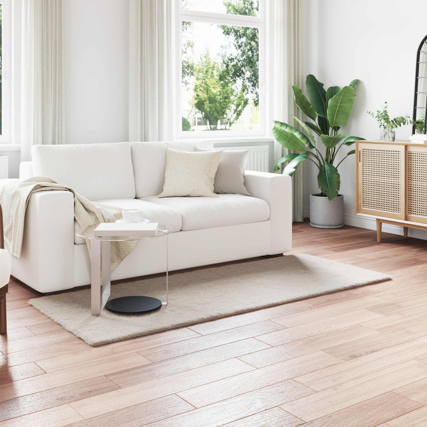 Nep Konijnenbont Tapijt Olite Polyester Beige