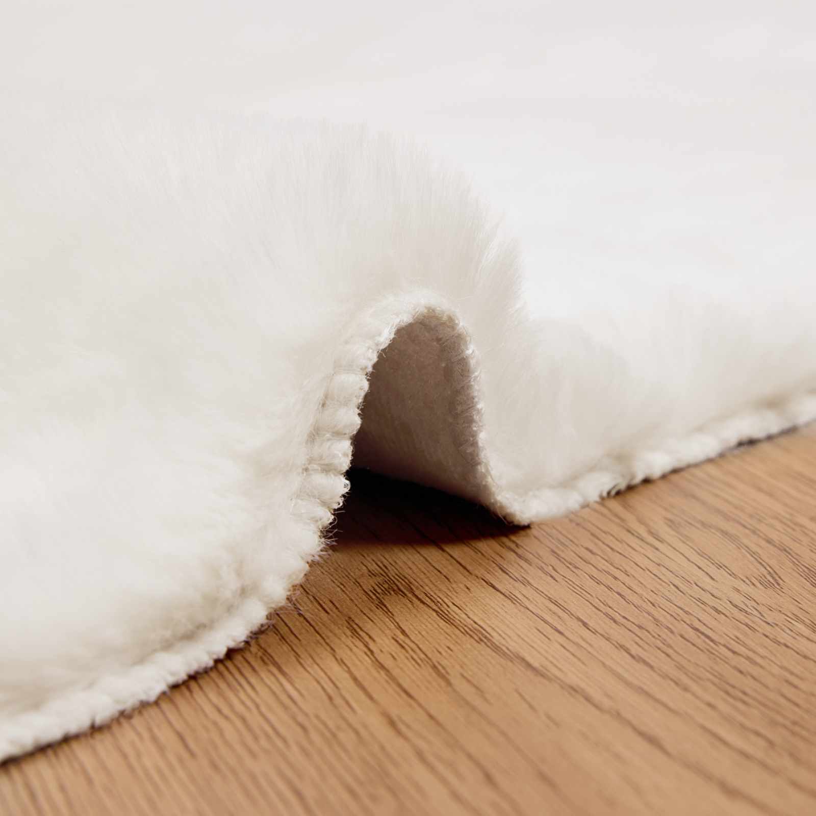 Nep Konijnenbont Tapijt Olite Polyester Crème