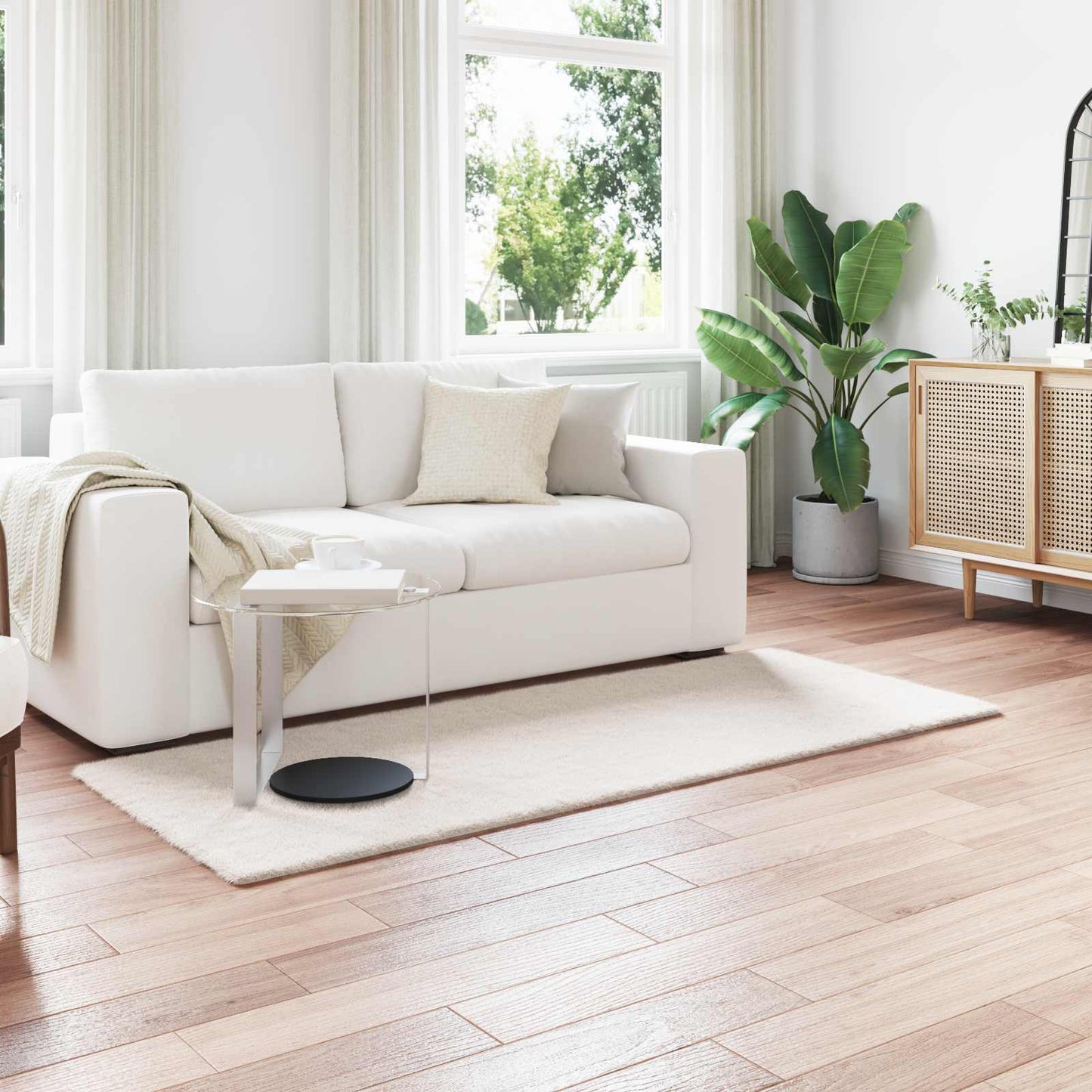 Nep Konijnenbont Tapijt Olite Polyester Crème