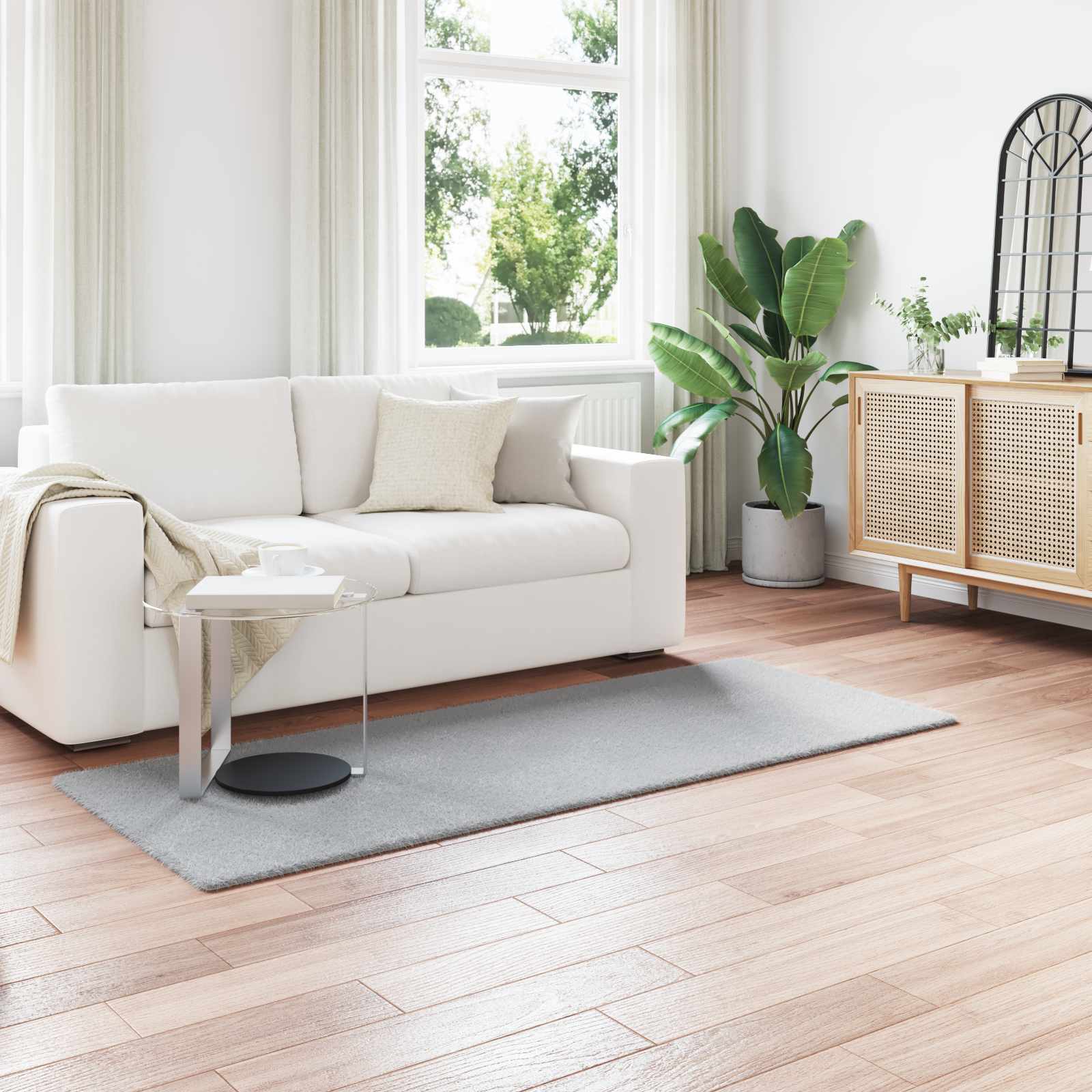 Nep Konijnenbont Tapijt Olite Polyester Grijs