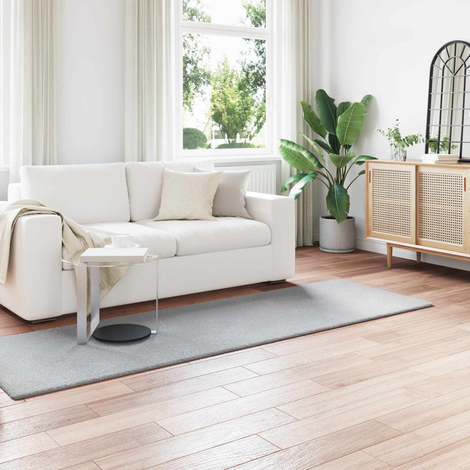 Nep Konijnenbont Tapijt Olite Polyester Grijs