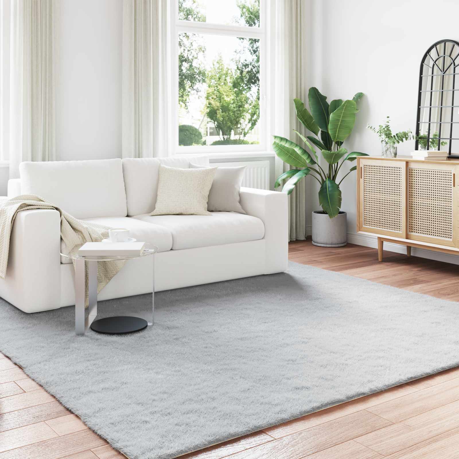 Nep Konijnenbont Tapijt Olite Polyester Grijs