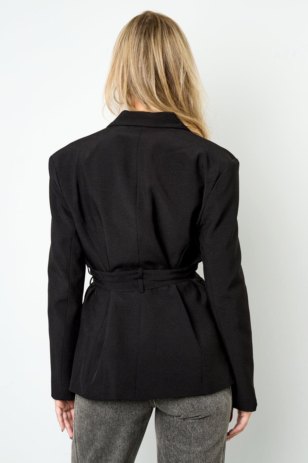 Woven Polyester Fiber Women's Suit Set Elegant Solid Color Fall/Winter