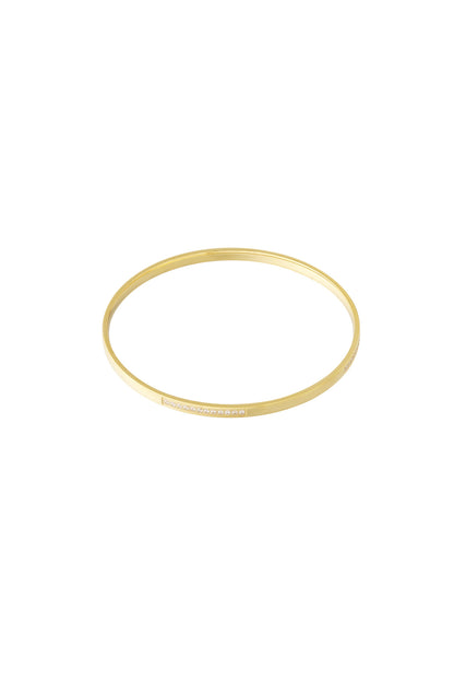 Stijlvolle armband met strass-steentjes