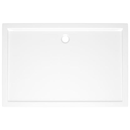 Douchebak rechthoekig 80x120 cm ABS wit