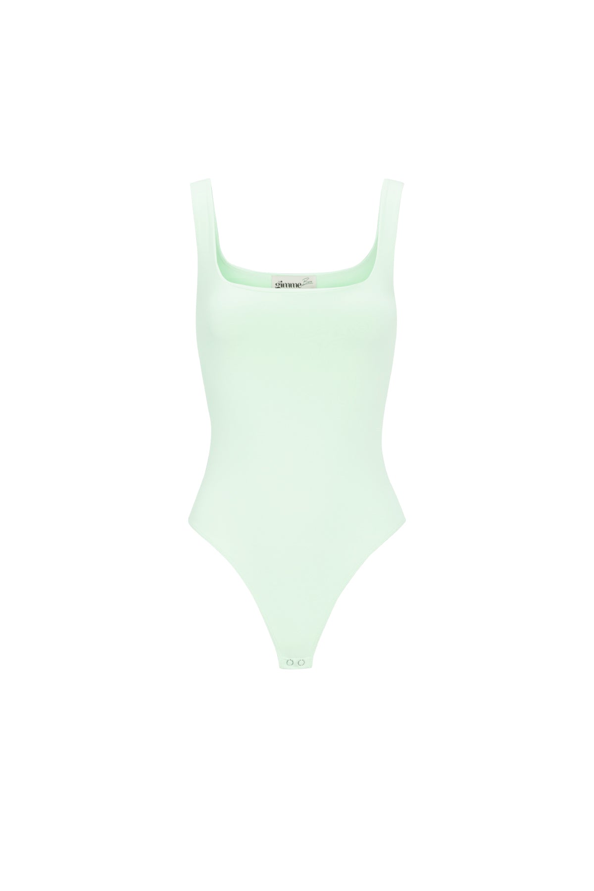 Knitted Nylon Shapewear Bodysuit Basic Solid Color