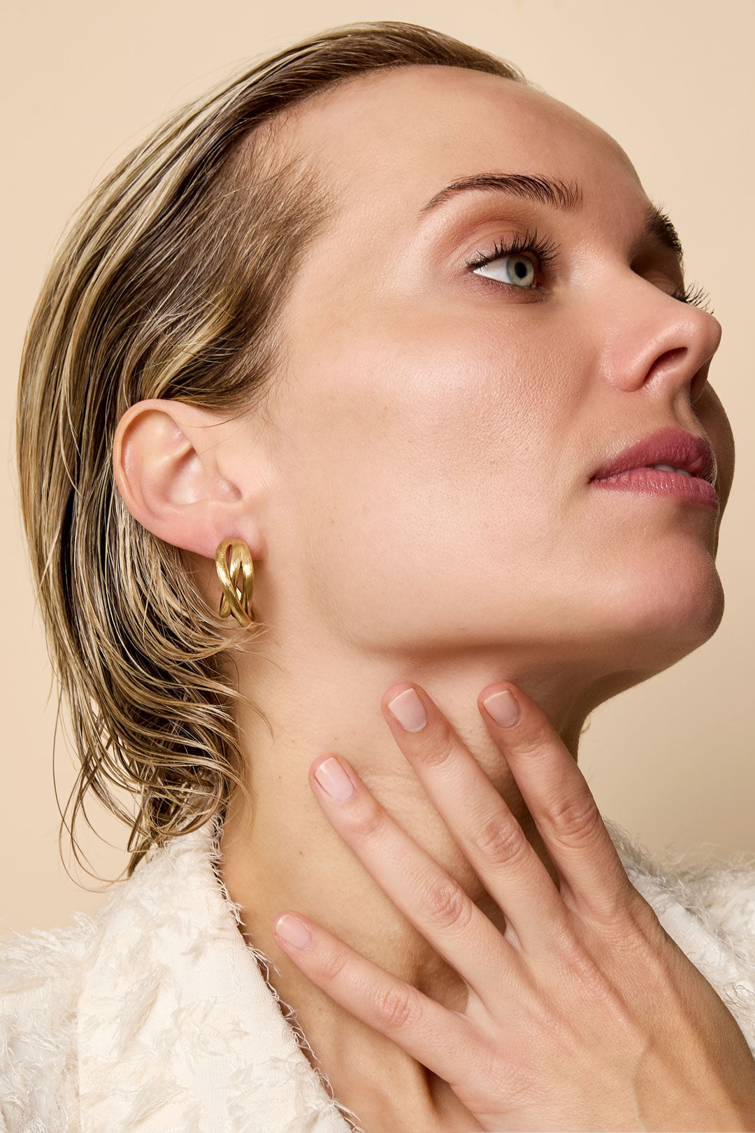 Hoop Earrings lines Casual Daily Simple Series Women's jewelry