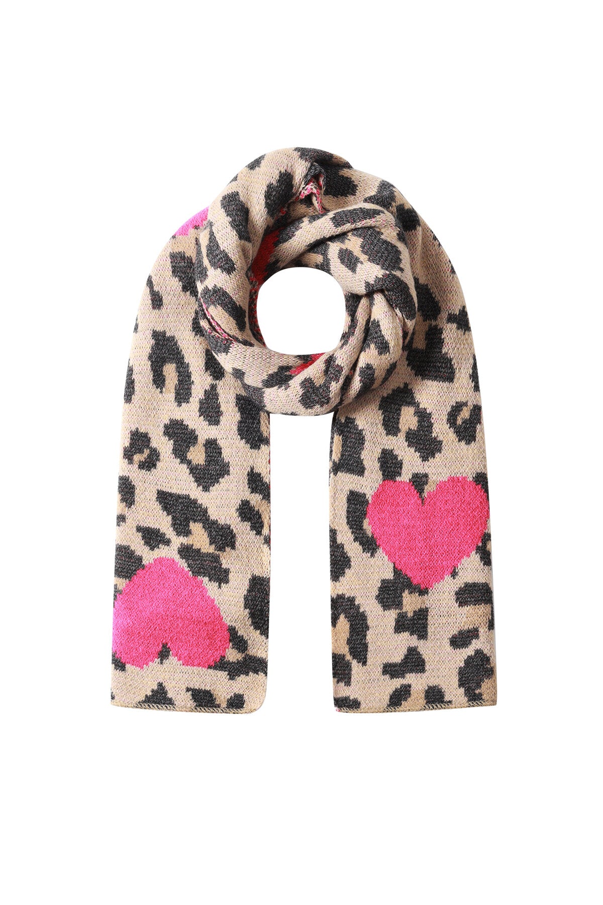 Wintersjaals Hart Casual Acryl Dagelijkse Accessoires
