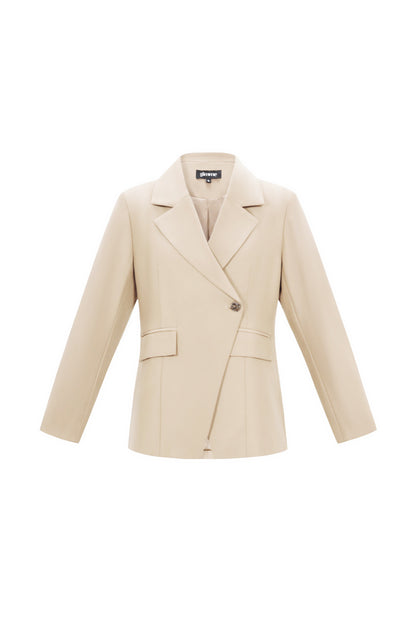 Woven Polyester Fiber Women's Suit Set Elegant Solid Color Fall/Winter