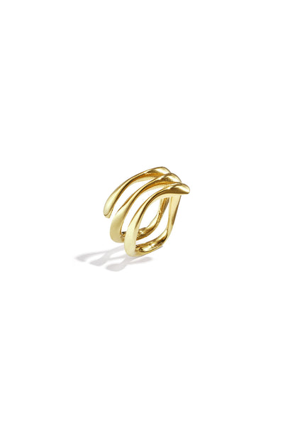 3 laagse ring met golvend effect