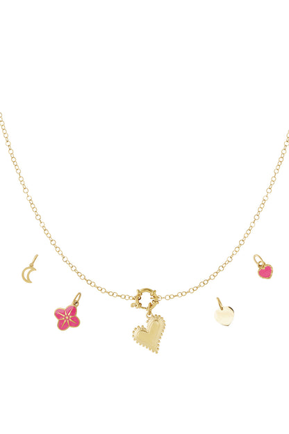 Chunky hart DIY ketting