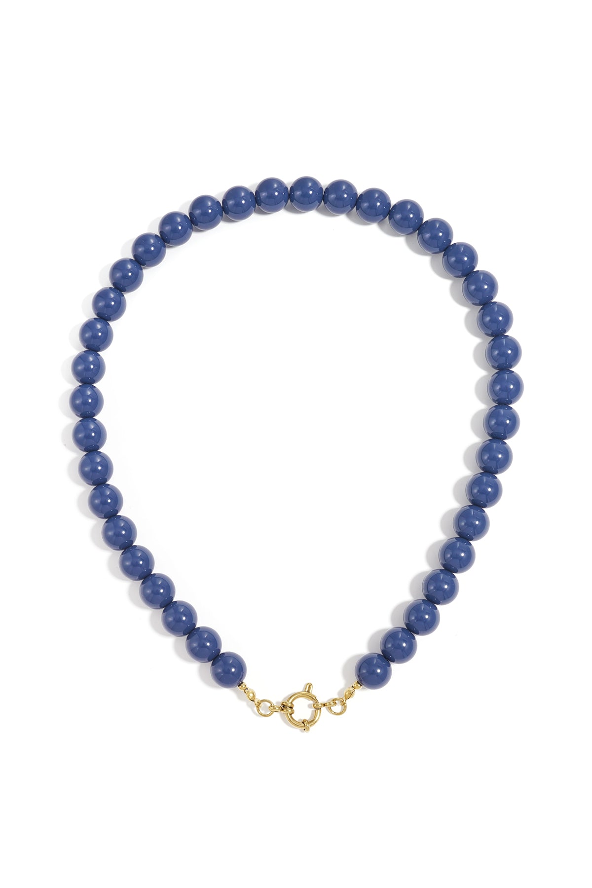 Ketting met kralen en frontsluiting-12mm