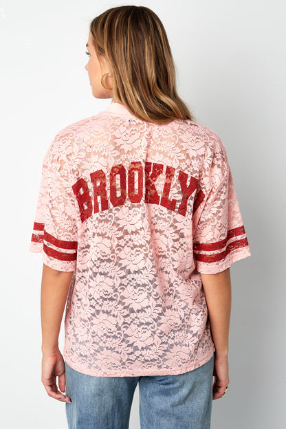 Woven Polyester Fiber Women's T-shirt Sporty Color Clash