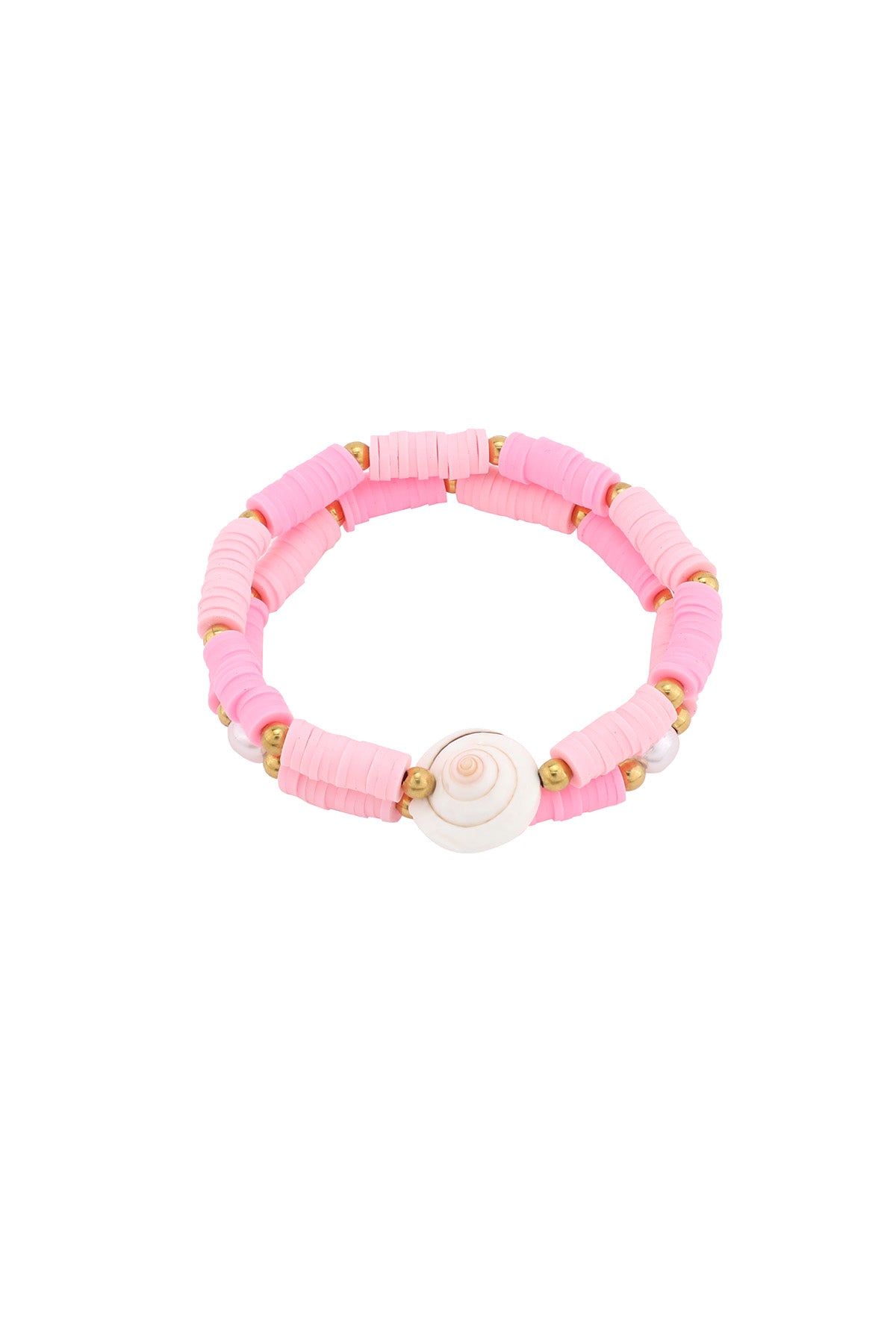 Dubbele schelp armband
