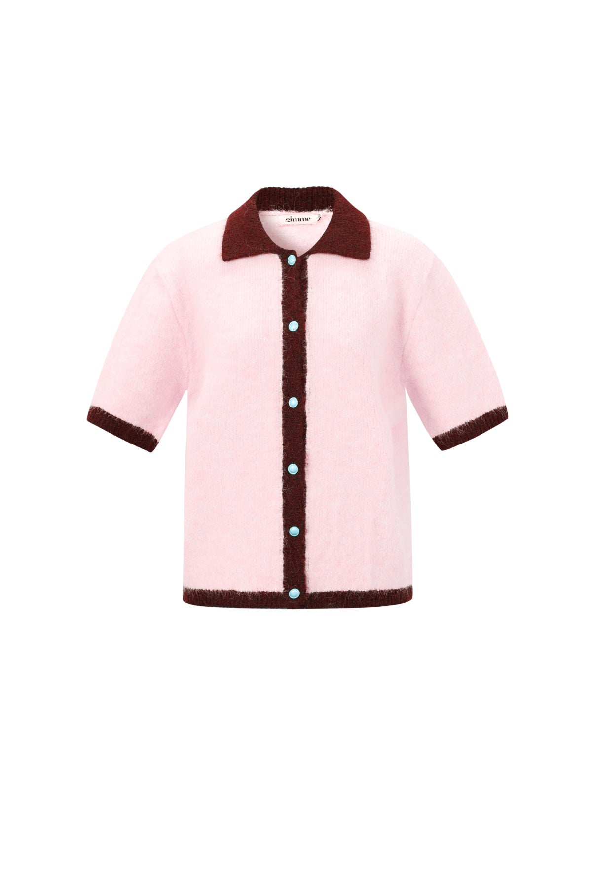 Knitted Polyester Fiber Women's Knit Cardigan Casual Color Clash