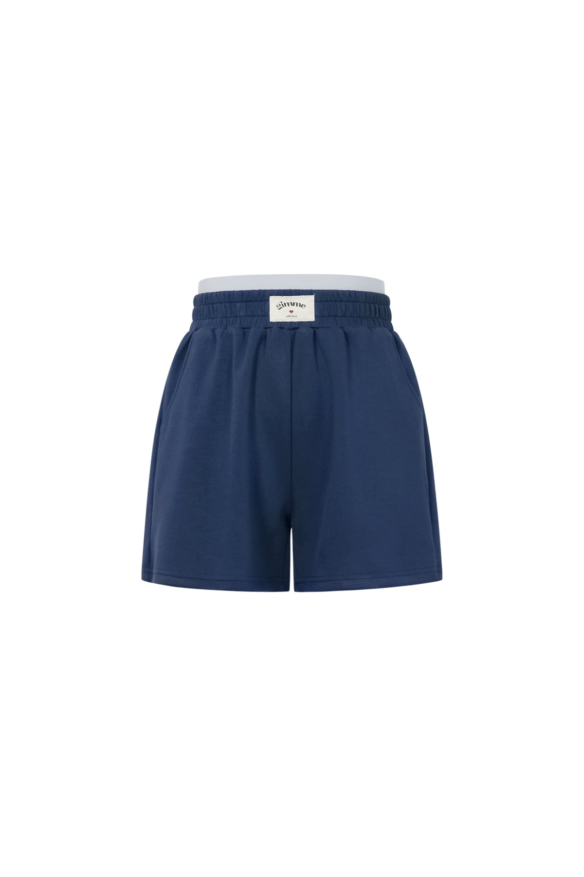 Gebreide Polyestervezel Vrouwen Casual Shorts Sporty Solide Kleur