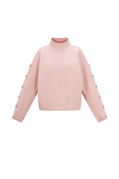 Knitted Polyester Fiber Women's Turtleneck Sweater Casual Solid Color