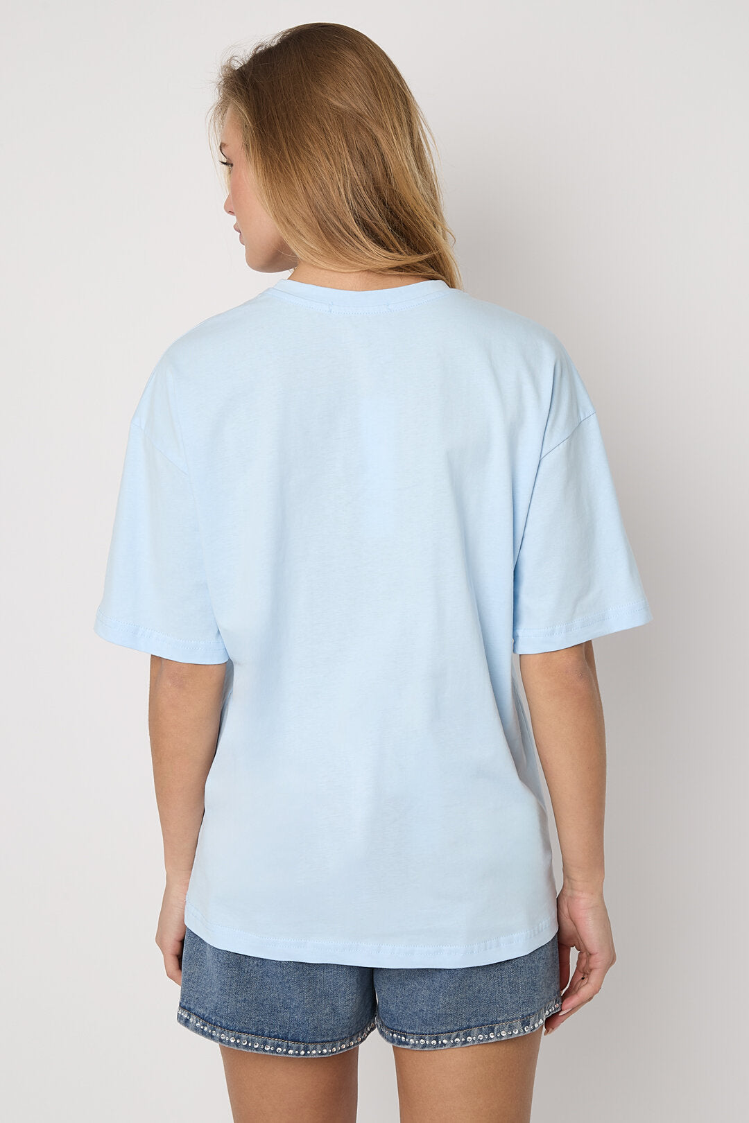 T-shirt met tropische bloemen
