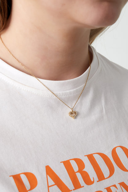 Ketting strass hartje