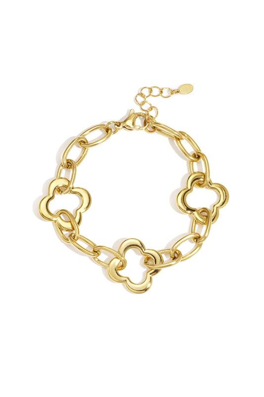 Roestvrijstalen kettingarmbanden Klaver Casual Dagelijks Dames sieraden