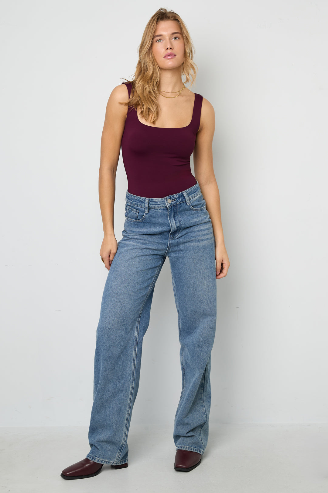 Knitted Nylon Shapewear Bodysuit Basic Solid Color