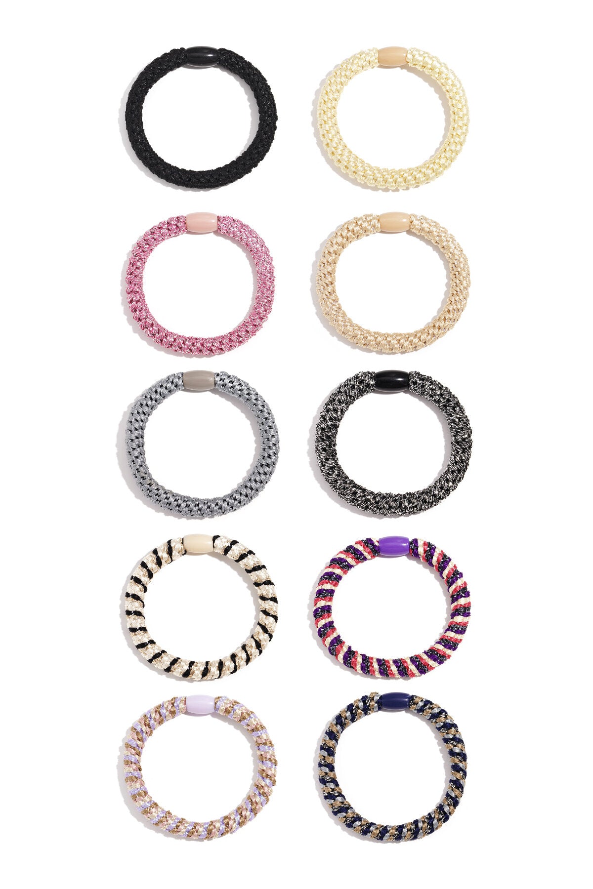 Haarelastiekjes bracelet Multi Polyester
