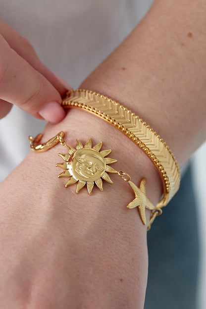 Zon Maan Ster Ketting