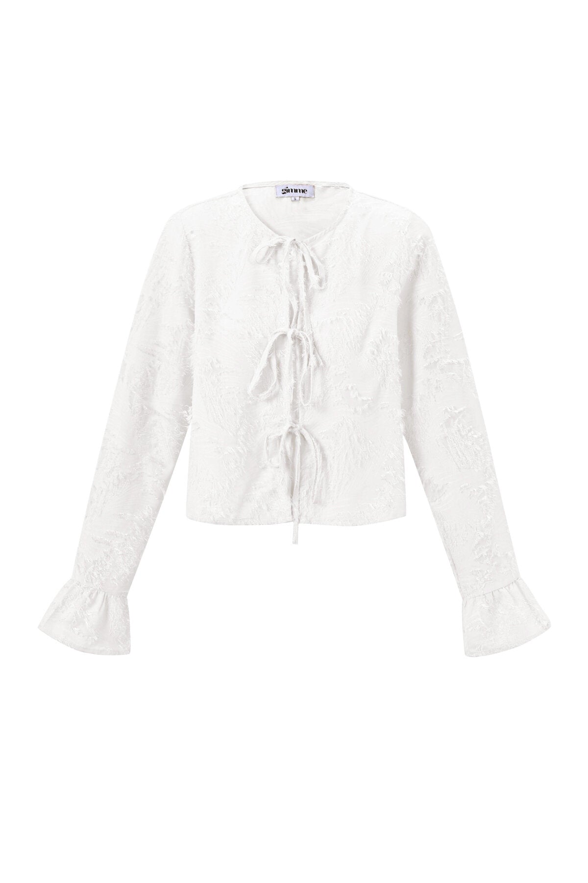Geweven Polyestervezel Vrouwen Lange Mouwen Tops Elegant Solide Kleur Lente/Zomer