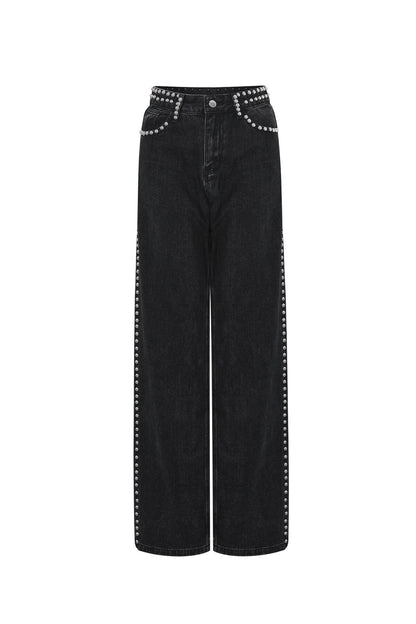 Stylish Black Straight Denim Pants for All Fits