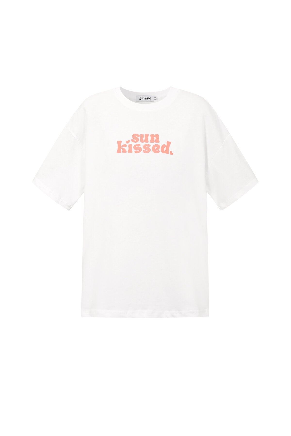 T-shirt met zonovergoten print