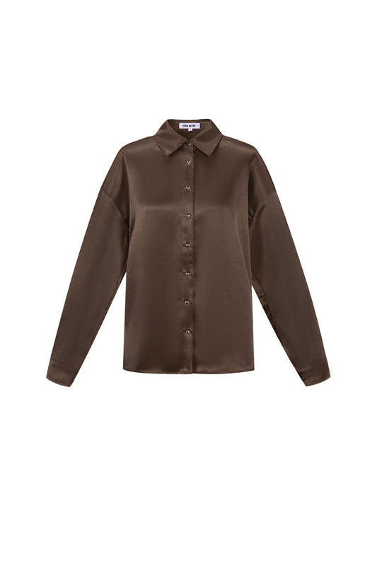 Woven Polyester Fiber Women's Blouse Casual Solid Color Basic