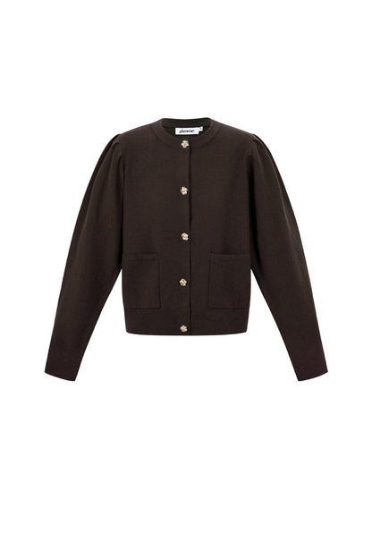 Gebreide Viscose Dames Cardigan Herfst/Winter Casual Solide Kleur