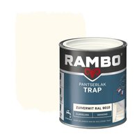 Rambo Pantserlak Trap - Dekkend Zijdeglans - Intensief Gebruik - Sneldrogend - RAL 9010 - 2.5L