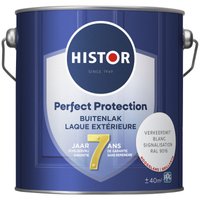 Histor Perfect Protection Buitenlak - Houtlak - Houtverf voor Buiten - Hoogglans Verf voor Hout - Buitenverf - Verkeerswit RAL 9016 - 2.5 L