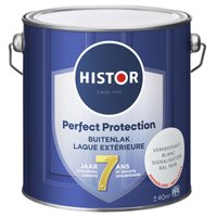 Histor Perfect Protection Buitenlak - Houtlak - Houtverf voor Buiten - Hoogglans Verf voor Hout - Buitenverf - Verkeerswit RAL 9016 - 2.5 L