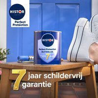 Histor Perfect Protection Buitenlak - Houtlak - Houtverf voor Buiten - Zijdeglans Verf voor Hout - Buitenverf - Verkeerswit RAL 9016 - 2.5 L