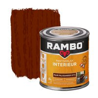 Rambo Pantserlak Interieur - Transparant Zijdeglans - Houtnerf Zichtbaar - Puur Palissander - 0.25L