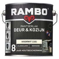 Rambo Pantserlak Deur & Kozijn Zijdeglans Dekkend - Goed Reinigbaar - Ivoorwit - 2.5L